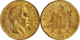 Louis XVI to Napoleon III (1774-1870)

FRANCE. 100 Francs, 1866-A. Paris Mint. Napoleon III. NGC MS-61.

Fr-580; KM-802.1; Gad-1136; F-551. Mintag...