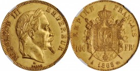 Louis XVI to Napoleon III (1774-1870)

FRANCE. 100 Francs, 1868-A. Paris Mint. Napoleon III. NGC MS-61.

Fr-580; KM-802.1; Gad-1136; F-551. Mintag...
