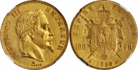 Louis XVI to Napoleon III (1774-1870)

FRANCE. 100 Francs, 1869-A. Paris Mint. Napoleon III. NGC MS-61.

Fr-580; KM-802.1; Gad-1136; F-551. Mintag...