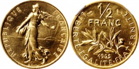 Third Republic to current (since 1870)

FRANCE. Gold 1/2 Franc Piefort, 1965. Paris Mint. NGC PROOF-65.

KM-P355. Mintage: 20. A gleaming example ...