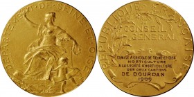 Third Republic to current (since 1870)

FRANCE. Seine-et-Oise Agricultural Show Gold Award Medal, 1909. Paris Mint. CHOICE UNCIRCULATED.

Diameter...
