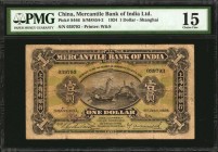 CHINA--FOREIGN BANKS

CHINA--FOREIGN BANKS. Mercantile Bank of India Ltd. 1 Dollar, 1924. P-S446. PMG Choice Fine 15.

Shanghai. A difficult issue...
