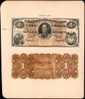 COLOMBIA

COLOMBIA. Lot of (2) Banco Nacional de los Estados Unidos de Columbia. 1 Peso, ND (1880). P-141. Front & Back Proof. About Uncirculated.
...