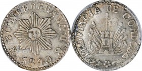 ARGENTINA

ARGENTINA. Cordoba. 2 Reales, 1849. Cordoba Mint. PCGS AU-53 Gold Shield.

KM-28. CJ-57. 8-Pointed Sun variety. Lightly circulated, thi...