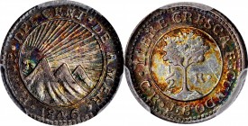 CENTRAL AMERICA

COSTA RICA. Central American Republic. 1/2 Real, 1846-CR JB. San Jose Mint. PCGS MS-63 Gold Shield.

KM20a. 'CRESCA' spelling var...