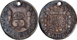 GUATEMALA

GUATEMALA. 2 Reales, 1763-G P. Guatemala City Mint. Charles III. PCGS Genuine--Holed, VF Details.

KM-25. An amazing coin, as aside the...