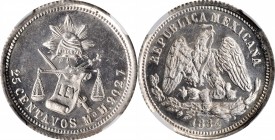 Republic Decimal

MEXICO. 25 Centavos, 1884-Mo M. Mexico City Mint. NGC MS-66.

KM-406.7. Stunning quality, possessing dynamic luster that enliven...