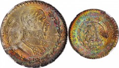 Twentieth Century (Modern)

MEXICO. Peso, 1962-Mo. Mexico City Mint. NGC MS-66★.

KM-459. Common as a type, but showcasing dramatic rainbow tone o...