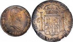PERU

PERU. 8 Reales, 1820-LIMA JP. Lima Mint. Ferdinand VII. NGC MS-64.

KM-117.1; Cal-Type 118 #488. An impressively preserved near-Gem of this ...