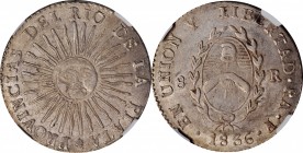 ARGENTINA

ARGENTINA. 8 Reales, 1836-RA P. La Rioja Mint. NGC MS-62+.

KM-20. An always popular type, this crown presents mostly argent surfaces w...