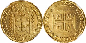 BRAZIL

Amazing Near-Gem 1727-M 20000 Reis From a Population at NGC of Just 2, None Finer

BRAZIL. 20000 Reis, 1727-M. Minas Gerais Mint. Joao V. ...