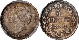 CANADA

CANADA. Newfoundland. 5 Cents, 1880. London Mint. Victoria. PCGS MS-66 Gold Shield.

KM-2. The sole second finest certified of the date on...