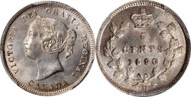CANADA

CANADA. 5 Cents, 1890-H. Heaton Mint. Victoria. PCGS MS-65+ Gold Shield.

KM-2. The single fourth finest certified of the date/mint mark o...