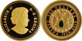 CANADA

CANADA. 250 Dollars, 2016. Ottawa Mint. GEM PROOF.

Fr-Unlisted; KM-Unlisted. Serial numbered 75 of 125. AGW: 1.9318 oz. Commemorating the...