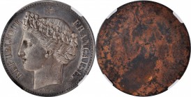 CHILE

CHILE. Silvered Uniface Peso Essai (Pattern), 1848. NGC MS-62.

KM-Pn9 var. (under Chile); Maz-1267B var. A deeply toned example of this si...