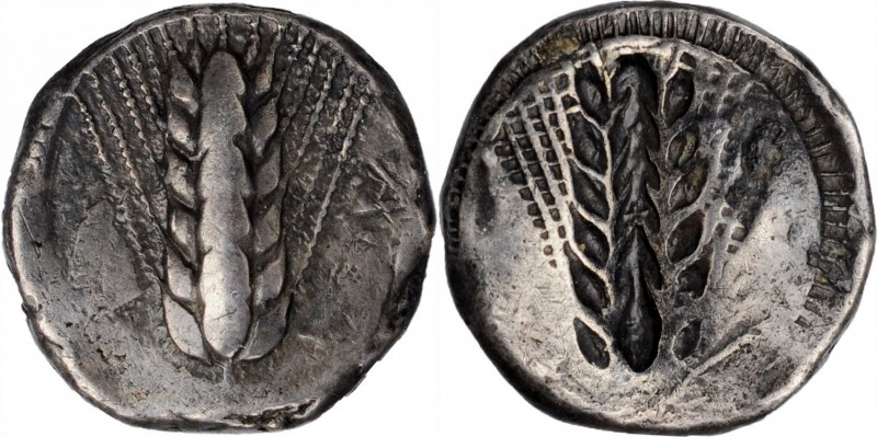 Metapontum

ITALY. Lucania. Metapontion. AR Nomos (8.00 gms), ca. 470-440 B.C....