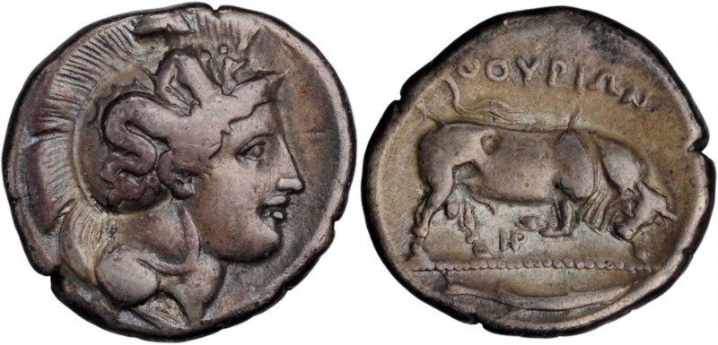 Thurium

ITALY. Lucania. Thurioi. AR Nomos (7.89 gms), ca. 400-350 B.C. CHOICE...