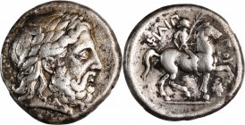 Philip II, 359-336 B.C

MACEDON. Kingdom of Macedon. Time of Philip II to Alexander III (the Great), 340/36-328 B.C. AR Tetradrachm, Amphipolis Mint...