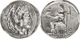 Philip III, 323-317 B.C

MACEDON. Kingdom of Macedon. Philip III, 323-317 B.C. AR Tetradrachm (17.08 gms), Babylon Mint, ca. 323-318/7 B.C. NGC AU, ...