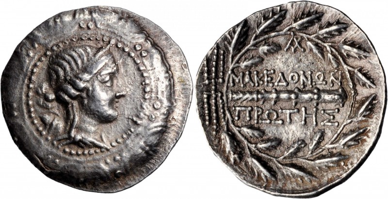 Under the Romans

MACEDON. Under the Romans. AR Tetradrachm (16.71 gms), Amphi...