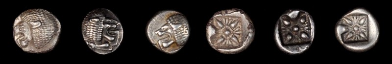 Miletus

IONIA. Miletos. Trio of Silver Dioboles (3 Pieces). Grade Range: CHOI...