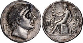 Antiochus II Theos, 261-246 B.C

SYRIA. Seleukid Kingdom. Antiochos II Theos, 261-246 B.C. AR Tetradrachm (16.74 gms), Seleukeia on the Tigris Mint....