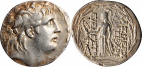Antiochus VII Sidetes, 138-129 B.C

SYRIA. Seleukid Kingdom. Antiochos VII Sidetes, 138-129 B.C. AR Tetradrachm (16.34 gms), Cappadocian Mint, Posth...