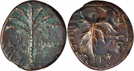 Bar Kochba Revolt, A.D. 132-135

JUDAEA. Bar Kochba Revolt, 132-135 C.E. AE 25mm, Jerusalem Mint, Attributed to Year 3 (134/5 C.E.). CHOICE VERY FIN...