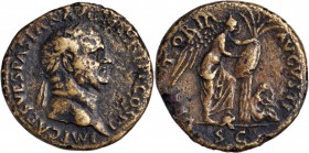 Vespasian, A.D. 69-79

VESPASIAN, A.D. 69-79. AE Sestertius, Rome Mint, A.D. 71. FINE Details. Porosity, Rough Surfaces.

RIC-221; Hendin-1508. "J...