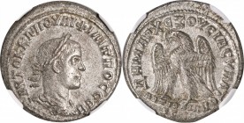 Philip II, A.D. 247-249

PHILIP II, A.D. 247-249. Syria, Seleucis and Pieria, Antioch. BI Tetradrachm, 3rd Officina, A.D. 249. NGC AU.

McAlee-106...