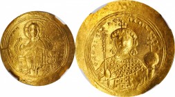 Constantine IX, 1042-1055

CONSTANTINE IX, 1042-1055. AV Histamenon Nomisma (4.35 gms), Constantinople Mint, 1046-1049. NGC AU, Strike: 4/5 Surface:...