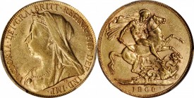 AUSTRALIA

AUSTRALIA. Sovereign, 1900-P. Perth Mint. Victoria. PCGS AU-53 Gold Shield.

Fr-25; S-3876; KM-13. A bright, well struck Sovereign with...