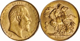 AUSTRALIA

AUSTRALIA. Sovereign, 1903-P. Perth Mint. PCGS MS-61 Gold Shield.

Fr-34; S-3972; KM-15. A well struck Sovereign with good luster and a...