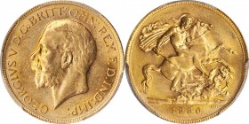 AUSTRALIA

AUSTRALIA. Sovereign, 1930-P. Perth Mint. PCGS MS-62 Gold Shield.

Fr-40; S-4002; KM-32. A Sovereign with pleasing cartwheel luster, a ...