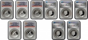 AUSTRALIA

AUSTRALIA. Dollars (5 Pieces), 2010-P. Perth Mint. All NGC PROOF-70 Ultra Cameo.

cf. KM-1457. Five identically graded coins. Kangaroos...
