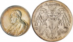 AUSTRIA

AUSTRIA. Archbishop Haller Anniversary Silver Medal, 1898. PCGS SPECIMEN-66 Gold Shield.

Hauser-7112. Diameter 45 mm. By Max Gube. Matte...