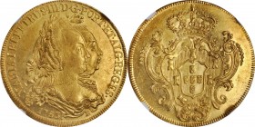 BRAZIL

BRAZIL. 6400 Reis, 1783-R. Rio de Janeiro Mint. Maria I & Pedro III. NGC Unc Details--Obverse Scratched.

Fr-76; KM-199.2. AGW: 0.4229 oz....