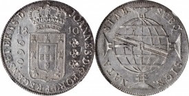 BRAZIL

BRAZIL. 960 Reis, 1810-R. Rio de Janeiro Mint. Joao as Prince Regent. NGC AU-58.

KM-307.3; LDMB-420. A very lustrous coin with faint peri...