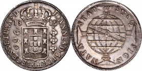 BRAZIL

BRAZIL. 960 Reis, 1815-B. Bahia Mint. Joao as Prince Regent. EXTREMELY FINE.

KM-307.1. A wholesome, boldly struck crown with pleasing, da...