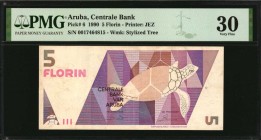 ARUBA

ARUBA. Centrale Bank. 5 Florin, 1990. P-6. PMG Very Fine 30.

Printed by JEZ. Watermark of stylized tree.

Estimate: $25.00- $50.00