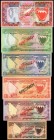 BAHRAIN

BAHRAIN. Mixed Banks. 100 Fils to 20 Dinars, Mixed Dates. P-1, 3, 4, 5, 6 & 10. Specimens. Uncirculated.

A grouping of six Bahrain Speci...