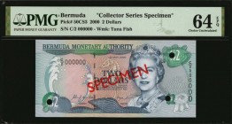 BERMUDA

BERMUDA. Lot of (6) Bermuda Monetary Authority. 2 to 100 Dollars, 2000. P-50CS3 to 55CS3. Collector Series Specimens. PMG Choice Uncirculat...