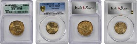GREENLAND

GREENLAND. Duo of Minors (2 Pieces), 1926. Copenhagen Mint. Both ICG or PCGS Certified.

1) Krone. ICG MS-66. KM-8. 2) 50 Ore. PCGS MS-...