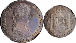 GUATEMALA

GUATEMALA. 8 Reales, 1818-NG M. Nueva Guatemala Mint. Ferdinand VII. NGC AU-58.

KM-69. A well struck coin with flashy fields and pleas...