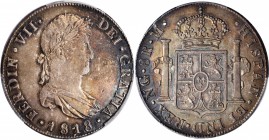 GUATEMALA

GUATEMALA. 8 Reales, 1818-NG M. Nueva Guatemala Mint. Ferdinand VII. PCGS AU-55+ Gold Shield.

KM-69. Exceptional quality for the type,...