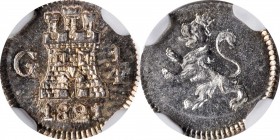 GUATEMALA

GUATEMALA. 1/4 Real, 1821-G. Nueva Guatemala Mint. Ferdinand VII. NGC MS-66.

KM-72. A brilliant and flashy Gem with light toning.

E...
