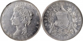 GUATEMALA

GUATEMALA. Peso, 1882-AE. Guatemala City Mint. NGC AU-55.

KM-208. Largely untoned, this lightly handled crown features problem-free, w...