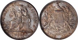GUATEMALA

GUATEMALA. Peso, 1894. Guatemala City Mint. PCGS MS-64 Gold Shield.

KM-210. An alluringly toned near-Gem, this awesome minor presents ...