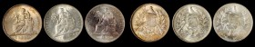 GUATEMALA

GUATEMALA. Trio of Pesos (3 Pieces), 1894 & 1896. Grade Range: UNCIRCULATED Details to UNCIRCULATED.

KM-210. Two Pesos dated 1894, wit...