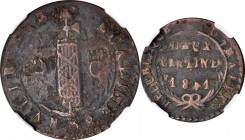 HAITI

HAITI. 2 Centimes, 1841 / Year 38. NGC VF Details--Environmental Damage.

KM-A22. Variety with retrograde 4 in date. Despite the noted envi...